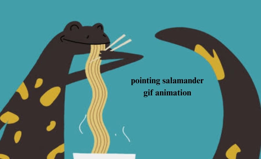 pointing salamander gif animation