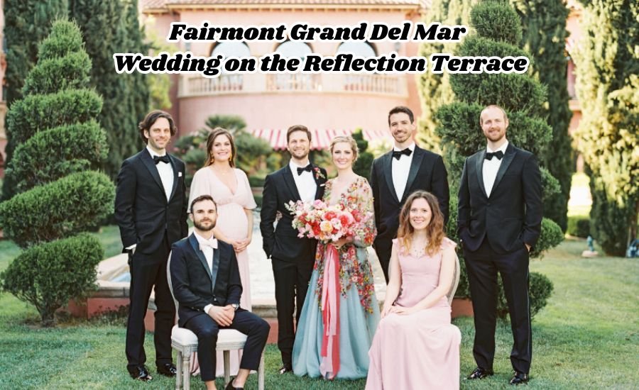 fairmont grand del mar wedding on the reflection terrace