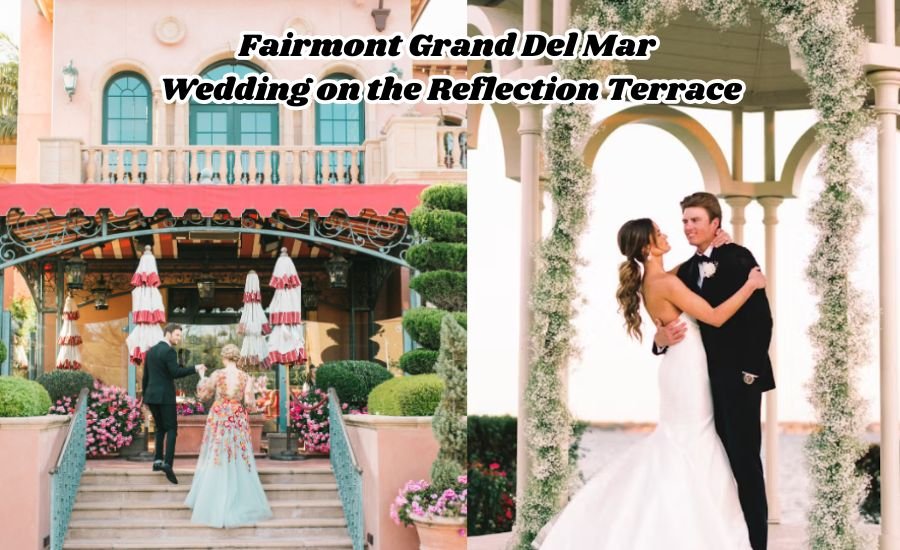 fairmont grand del mar wedding on the reflection terrace