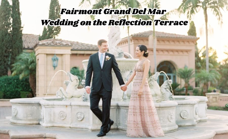 fairmont grand del mar wedding on the reflection terrace