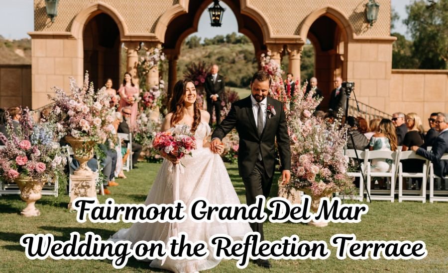 fairmont grand del mar wedding on the reflection terrace