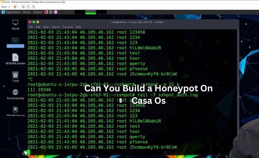 can you build a honeypot on casa os