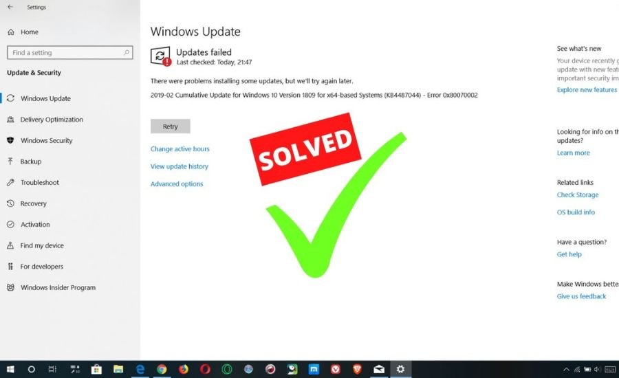 how to fix epsa 2000 0134 windows 10