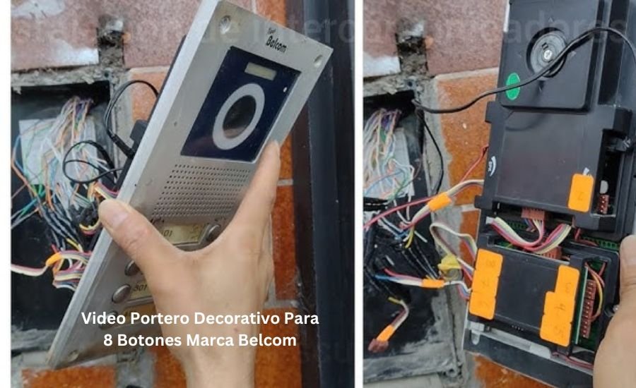 video portero decorativo para 8 botones marca belcom