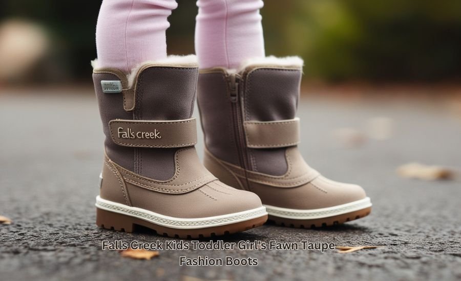 falls creek kids toddler girl's fawn taupe fashion boots