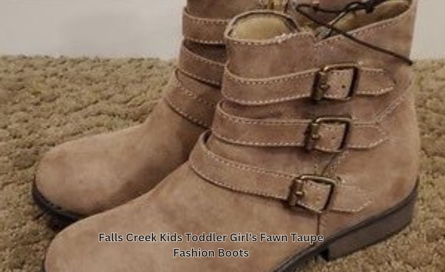 falls creek kids toddler girl's fawn taupe fashion boots