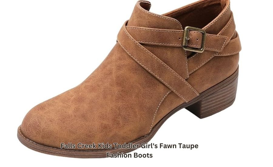 falls creek kids toddler girl's fawn taupe fashion boots