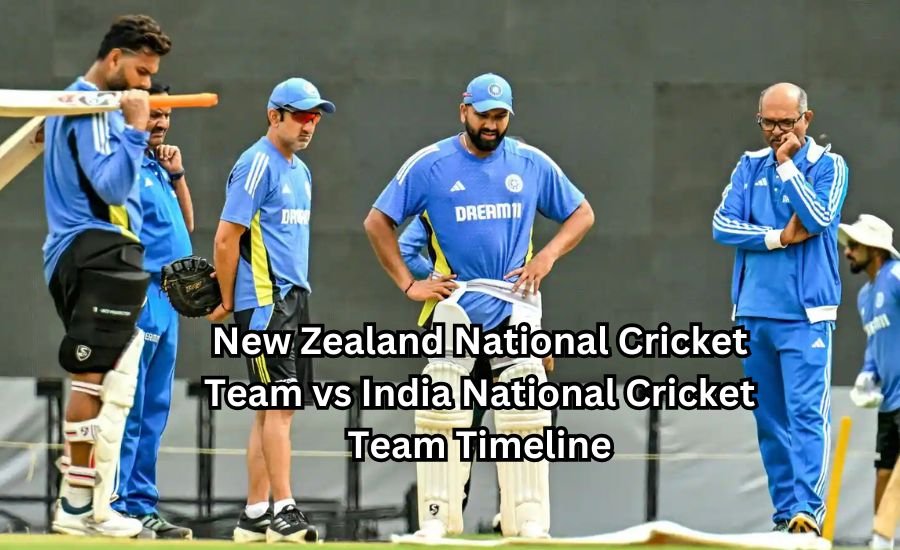 new zealand national cricket team vs india national cricket team timeline